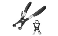 Curved Jaw Fuel Line Pliers Tight Areas Car Hose Pliers Non-Slip Grip Automotive Tool Locking Mechanism for Mechanics, Auto Repair, Garage