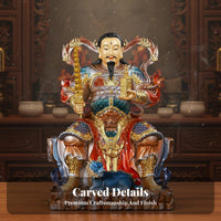 Leisheng Universal Celestial Lord Figurine Intricately Detailed Taoist Celestial Power Ous Immortal Statue Lively Colors Chinese God of Storms