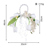 Bridal Floral Accessory with Pearls Pearl Bouquet Formal for Weddings