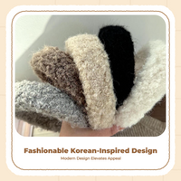 Non-slip washable plush headband