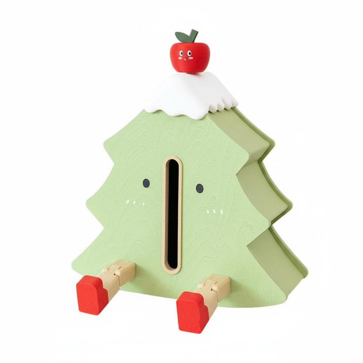 Decorative Tissue Box with Legs Multifunctional Design Cartoon Tissue Holder Phone Stand Tree Shaped Napkin Container for Kids, Bedside Table, Desktop