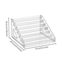 Nail Polish Rack Space Saving Lipstick Holder Easy to Clean Cosmetic Display Stand for Vanity