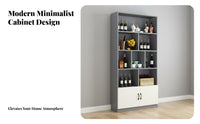 Living Room Display Cabinet Multifunctional Modern Beverage Cabinet Large Capacity Freestanding Room Divider for Homeowners, Hallway, Bedroom