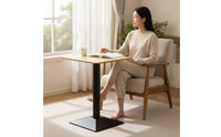 Coffee Table Space-Saving Table with Pedestal Base Sturdy Furniture for Reception Area