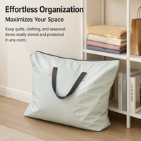Sturdy Duty Large Storage Bags, 70x90cm Moving Bags with Zipper, Reusable Laundry Bags for Students Moving & Decluttering
