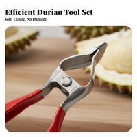 Durian Shell Crack Er Effortless Crack Ing Durian Crack Er Tool Kitchen Gadget Stainless Steel Safety Tip for Fruit Vendors