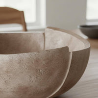 Wabiaged Fruit Bowl Retro Design Distressed Finish Storage Bowl Minimalist Design House Decoration for Entryway