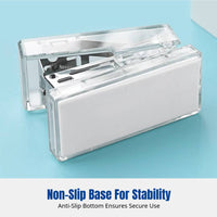 Mini Stapler Set, Transparent Design, Staple Remover, Student Stationery Kit, Portable Office Supplies