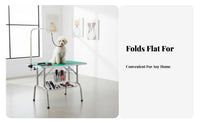 Dog Grooming Table Space Saving Folding Pet Grooming Table Easy to Hygienic Pet Bathing Station for Professional Groomers, Home Use