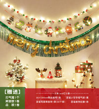 圣诞节装饰品拉旗拉花店铺橱窗挂饰挂件装扮道具主题氛围场景布置 07