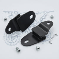 2 Pieces Exhaust Muffler Mounting Bracket Hanger Offset Exhaust Muffler Hanger Bracket Bolt-on Heavy Duty for ATV Owners