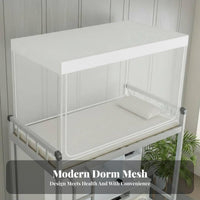 Bunk Bed Net Protection Dorm Bed Tent Sturdy Frame for Children, Adults