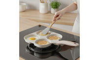 Egg Frying Pan with Four Cavities Nonstick Egg Frying Pan Multi-Cavity Breakfast Skillet for Meal Prep