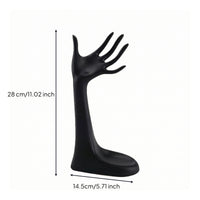 Resin Mannequin Hand Jewelry Organizer Stand Smooth Hand Jewelry Display Holder Modern Minimalist for Jewelers, Collectors, Photo Shoots