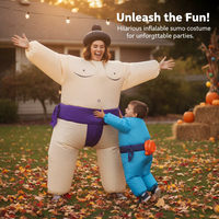 Inflatable Sumo Wrestler Costume for Adults and Kids - Halloween, Cosplay, and Party Wear
