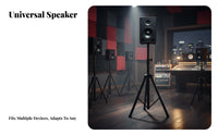 Speaker Tripod Stand Metal Construction Universal Speaker Tripod Strong Load Capacity for DJs, Artists, Stage, Live Performance, Studio