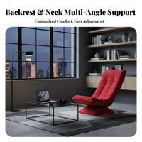 Ergonomic backrestrest Upholstered rotating Armchair Lowcontour Lounge Chair inviting Design Home Seating Deep Seat for New Mothers, Homeowners, Living Room, Nursery, Bedroom, perusing corner