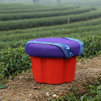 Hands-Unrestricted Design Tea Picking Stool Strong Load-Bearing Wearable Work Stool Lightweight Low Gardening Seat Long-Lasting for Farmers, Gardeners, Elderly, Fishing