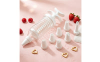 Icing Decorator with Nozzles Hand-Operated Cake Decorating Interchangeable
