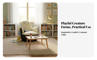 Creature Shape Penguin-Shaped Sofa High-Density Foam children's Furniture Rounded Edges Child s' Seating Thick Cushion for Toddlers, Parents, Reading Corner, Playroom, Kindergarten, Living Room