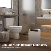 Smart Toilet Seat Instant Water Heating Smart Toilet Seat Cover Adjustable Temperature for Homeowners, Families, Restroom, Home