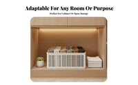 Compartmentalized Pants Box Foldable Clothing Compartment Organizer Visible Compartments Drawer Divider for households, Wardrobe, Dorm Room, Under Bed