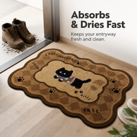 Absorbent Non-Slip Diatomaceous Earth Bath Mat for Bathroom Kitchen Entryway