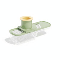 Food Grater with Container Stainless Steel Vegetable Slicing with hands guard Compact Utensil for Small Kitchens