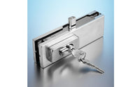 Frameless Glass Door Floor-Mounted Lock Rust and Floor Mounted Glass Door Lock Heavy Duty for Commercials Buildings, Office, Entrance Doors