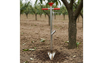Flexible Hose Point Seeding Shovel T-Handle Fertilizing Shovel Pointed Head Hand Planting Tool Long Shaft for Farmers, Gardeners, Farmland, Garden Area