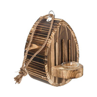 Hanging Butterfly House Wooden Butterfly House with Feeder Decorative Shelter Outdoor for Nature Lovers, Patio