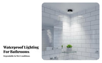 Die-Cast Aluminum GU10 Downlight Frame Long-Lasting Metal Construction MR16 Ceiling Light Fixture Holder Good Heat Dissipation for Bathroom