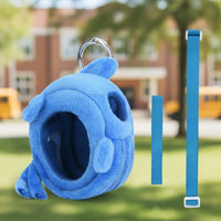 Soft Fabric Pouch with Strap Portable Toy Case with Adjustable Strap for Children, on the Move Play, Travel