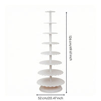 Multi-Tier Cake Stand Cake Stand with Plates White Serving Platter for Weddings