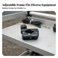 Height Adjustable Camera Production Cart Large Capacity Cinematic Production Camera Cart Effortless Mobility Photography Equipment Trolley All-Terrain Wheels for Live Streamers, Cinematic Graphers, Photographers, Outdoor, on Location S, Studio