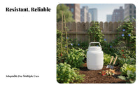 10L Test Sample Container Multipurpose Wide Mouth Reagent Bottle Plastic Fermenting Crock Easy to Clean for Gardeners, Garden