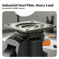 4 Pieces Heavy Duty Leveling Caster High Load Capacity Leveling Casters Easy Installation Adjustable Swivel Caster Wheel for Machinery, Workbench