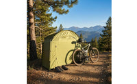 Cycle Storage Tent Zippered Door Foldable Cycle Tent Frame-Supported Portable Bike Shelter
