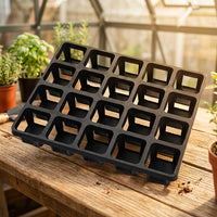 Indoor Plants and Outdoor Plants 20-Cell Multi-Cell Tray, Water-Saving Plant Trays for Home Office, 40x33x6.5cm Plant Pot Trays, Planting Tray