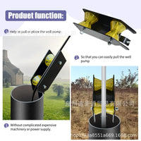 Well Pump Cable Roller for Polyethylene Pipe, Hose, and Wire