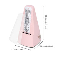 Wind-up Mechanical Metronome Batterybattery-Independent Metronome with Accent Bell Accurate Tempo Keeper Adjustable for Pianists, Music Students, Guitarists, Piano Practice