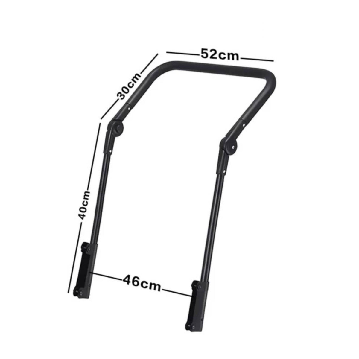 Adjustable Angle Detachable Wagon Handle Anti-Slip Grip Wagon Push Bar for Camping, Outdoor