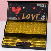 Red Double Layer Cardboard Gift Box with Lid 39x19x9cm for Presents