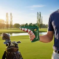 Tyrannosaurus Rex Sporting Headcover Easy On and Detach Dinosaur Sporting Club Cover Creature Design Wood Club Cover Soft Lining