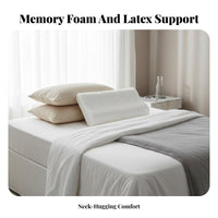 Slow Rebound Memory Foam Pillow Memory Foam Neck Pillow for Side Sleepers, Office Workers, Beauty Salon, Sleeping, Resting