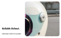 Full Face Fiberglass Shell Full Coverage Lightweight Design for Daily Commuting