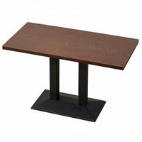 Easy to Clean Rectangular 4-Person Canteen Unit sturdy Build Square Table and 4 Chairs Waterproof Surface Commercial Furniture Safe Rounded Corners for Restaurant Owners, Snack Bar, pasta Shop, Fast Food Outlet, Cafe