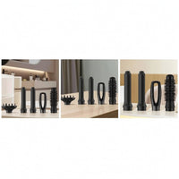 Curling 5-in-1 Hair Styler Adjustable Temperature Hot Air Brush with Interchangeable Heads Volumizing Air Styler Set Quick-Drying for Home