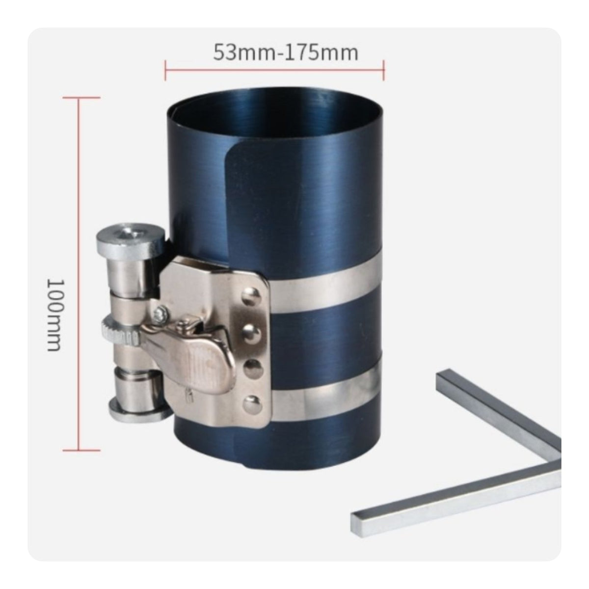 Long-Lasting Cylinder Band Installation Tool Easy to Use Cylinder Band Compressor Metal Body for Auto Mechanics, Garage