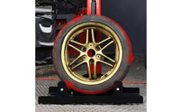 Labor-Saving Rolling Wheel Stand Easy to Clean Wheel Cleaning Stand Professional Grade Tire Wash Rack Heavy Duty for Mechanics, Garage